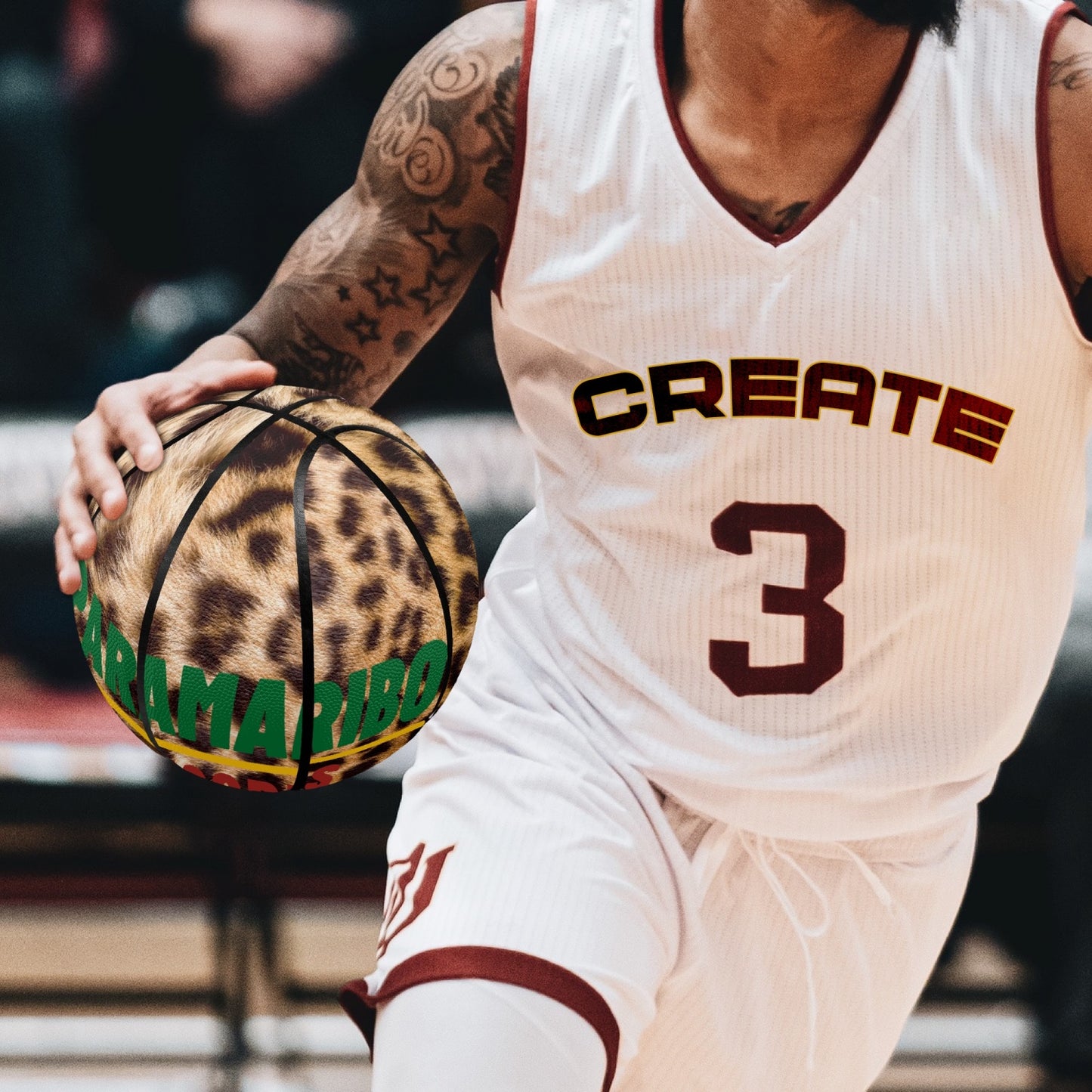 Paramaribo Basketball - Eight Panel Printed