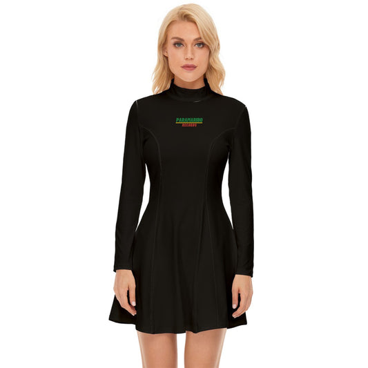 Paramaribo Long Sleeve Velour Longline Dress