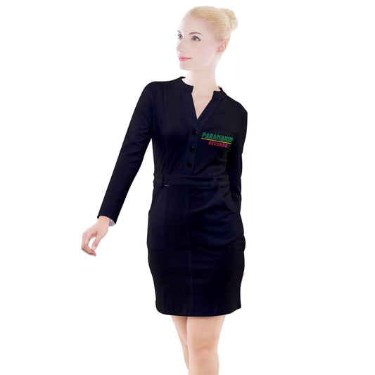 Paramaribo Button Long Sleeve Dress