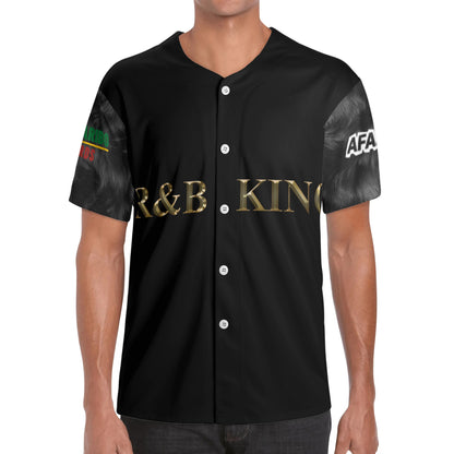 R&B King Short Sleeve Baseball Jersey