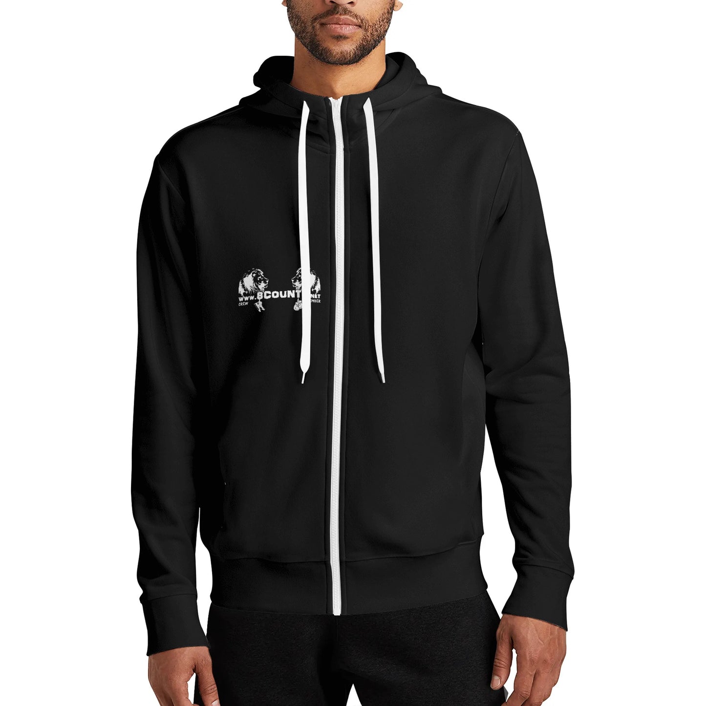 8Counts Zip Turtleneck Hoodie