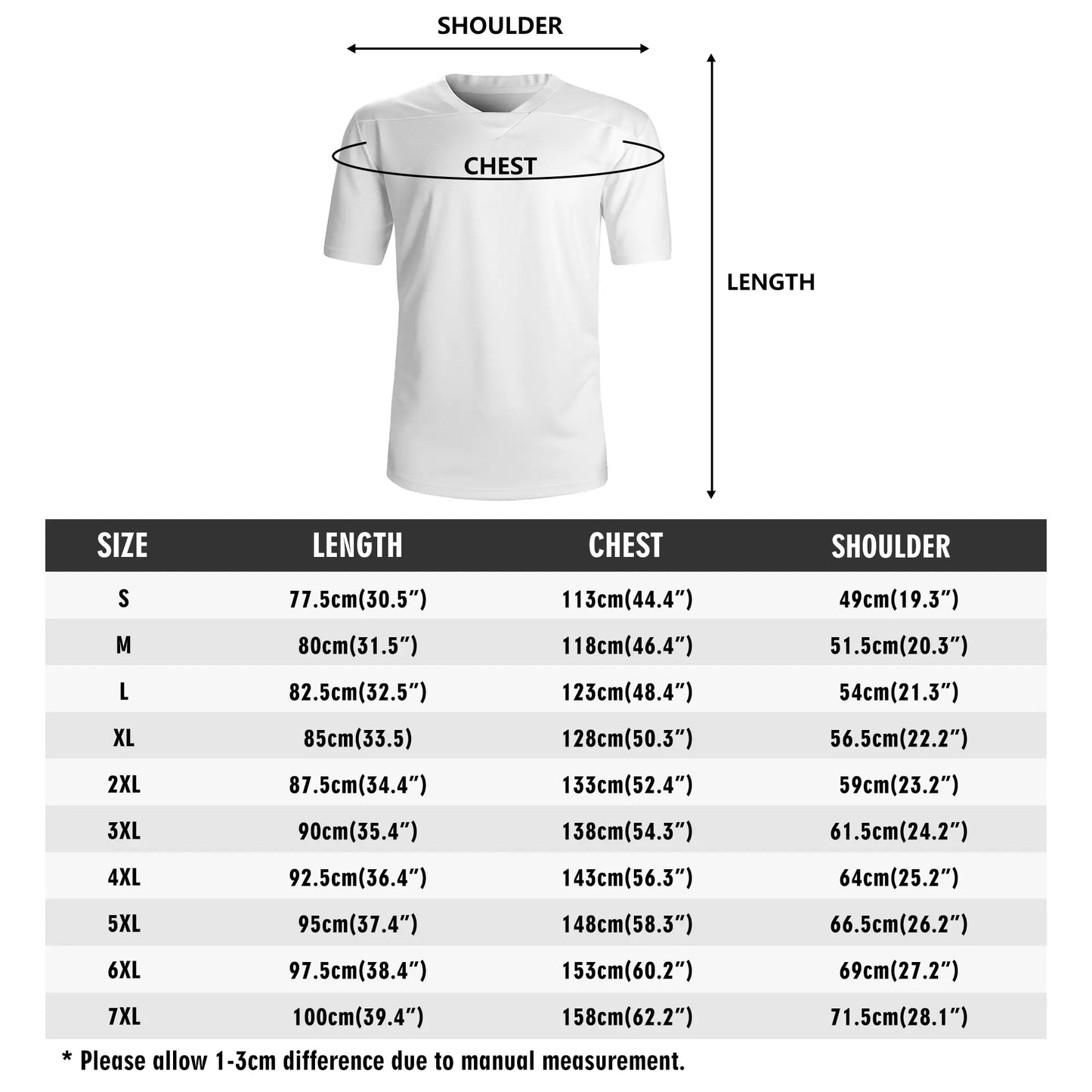 8Counts Football Rugby Jersey Unisex